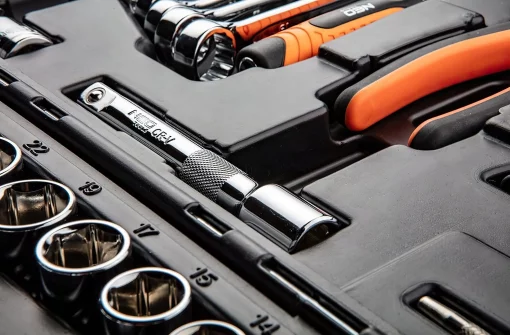 Набір інструментів Neo Tools, 1/2", 1/4", універсальний, CrV, 100шт