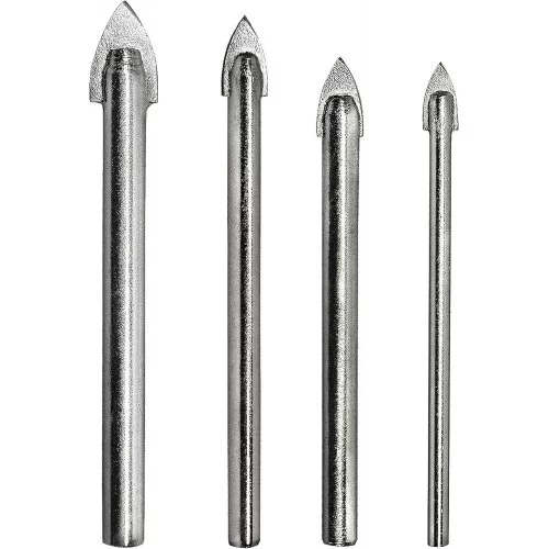 Набір свердел по склу та кераміці S&R Meister 4 шт