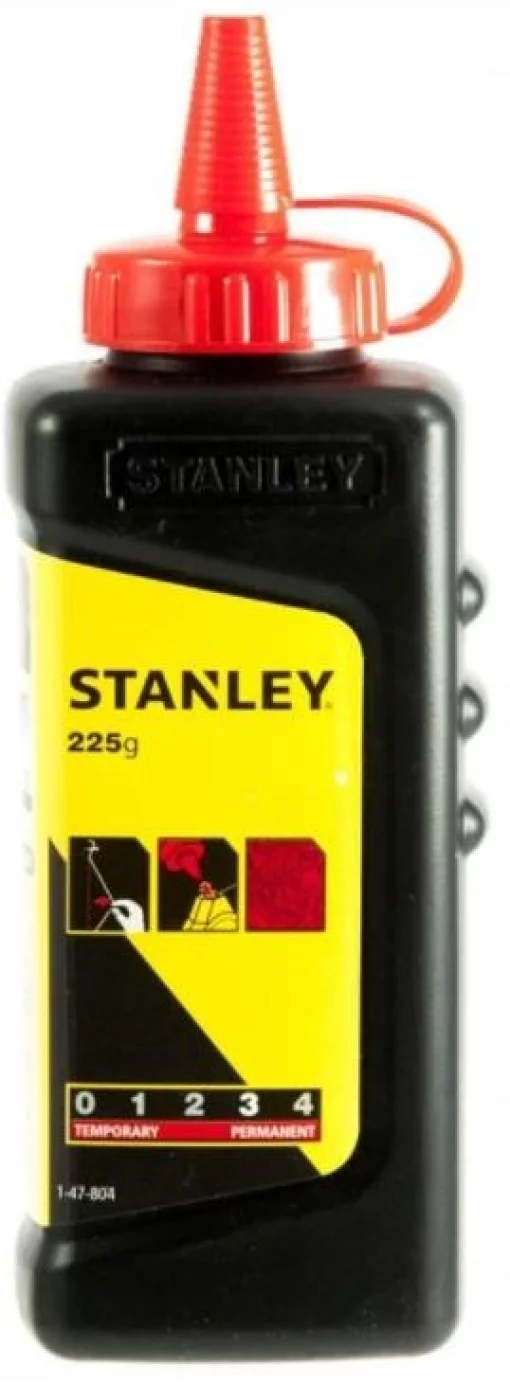 Порошок крейдяний розмічальний Stanley, не змивається, 225г, червоний