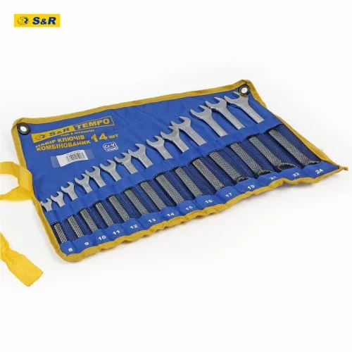 Набір ключів S&R Tempo 14 шт у тканинному чохлі