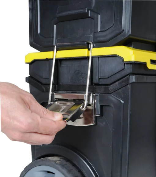 Ящик для інструменту Stanley Mobile WorkCenter, 3в1, на коліщатках, знімні ящик і органайзер, 63х47.5х28.4см, пластик