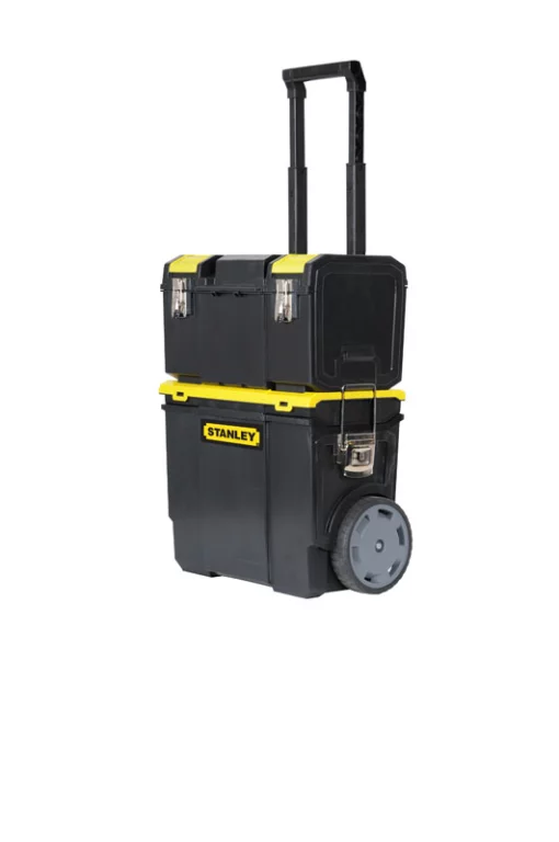 Ящик для інструменту Stanley Mobile WorkCenter, 3в1, на коліщатках, знімні ящик і органайзер, 63х47.5х28.4см, пластик