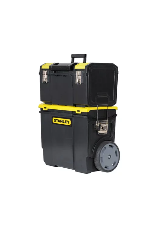 Ящик для інструменту Stanley Mobile WorkCenter, 3в1, на коліщатках, знімні ящик і органайзер, 63х47.5х28.4см, пластик