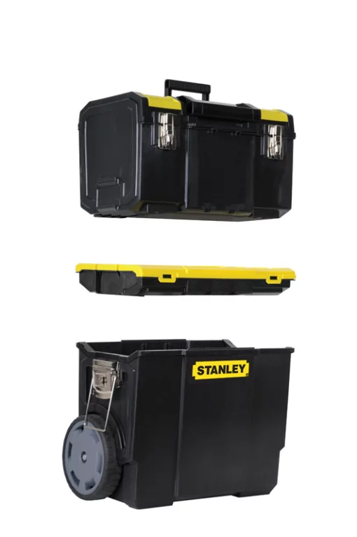 Ящик для інструменту Stanley Mobile WorkCenter, 3в1, на коліщатках, знімні ящик і органайзер, 63х47.5х28.4см, пластик