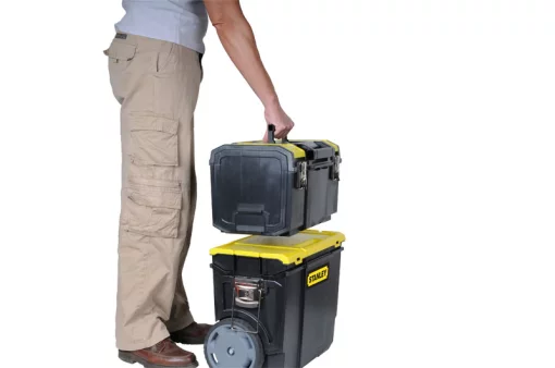 Ящик для інструменту Stanley Mobile WorkCenter, 3в1, на коліщатках, знімні ящик і органайзер, 63х47.5х28.4см, пластик