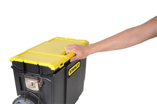 Ящик для інструменту Stanley Mobile WorkCenter, 3в1, на коліщатках, знімні ящик і органайзер, 63х47.5х28.4см, пластик