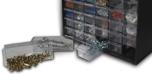 Органайзер вертикальний Stanley, 39 контейнерів, 44.5х36.5x16см, пластик