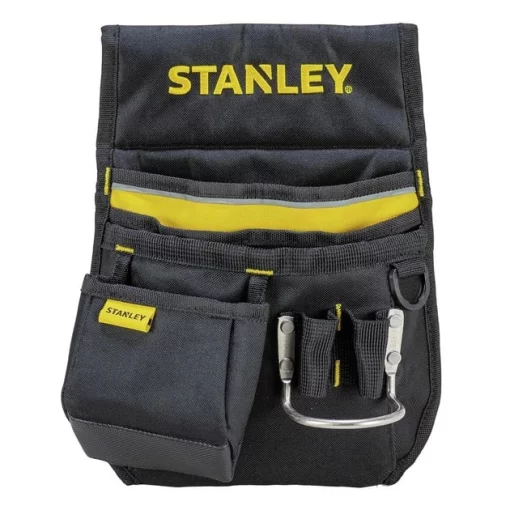 Сумка поясна для інструменту Stanley Basic Tool Pouch, Кишеня, 8 відділень, металевий тримач молотка, 33х23.5х7.5см