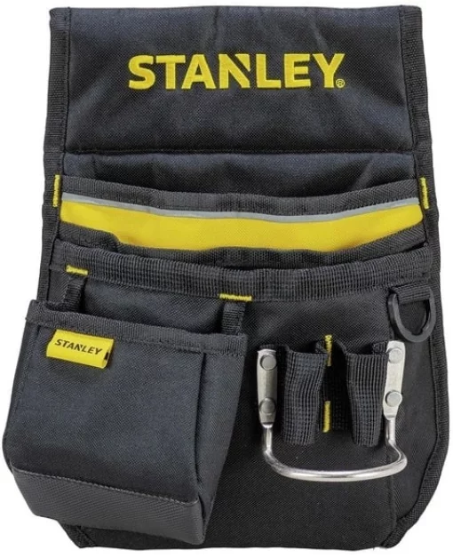 Сумка поясна для інструменту Stanley Basic Tool Pouch, Кишеня, 8 відділень, металевий тримач молотка, 33х23.5х7.5см