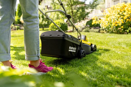 Газонокосарка акумуляторна Karcher LMO 2-18 Battery 18В 32см акб 1х5А·год 25-60мм