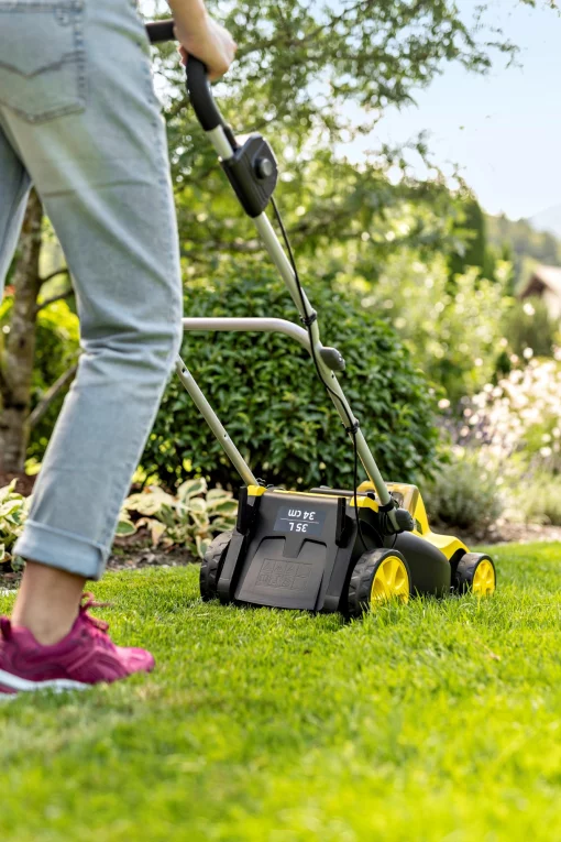 Газонокосарка акумуляторна Karcher LMO 3-18 Battery 18В 34см 25-60мм без АКБ та ЗП