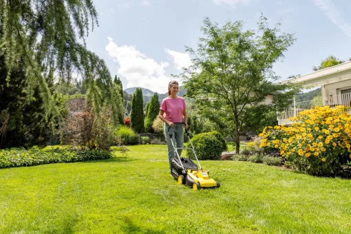 Газонокосарка акумуляторна Karcher LMO 34-18 Dual 18В 34см 25-60мм