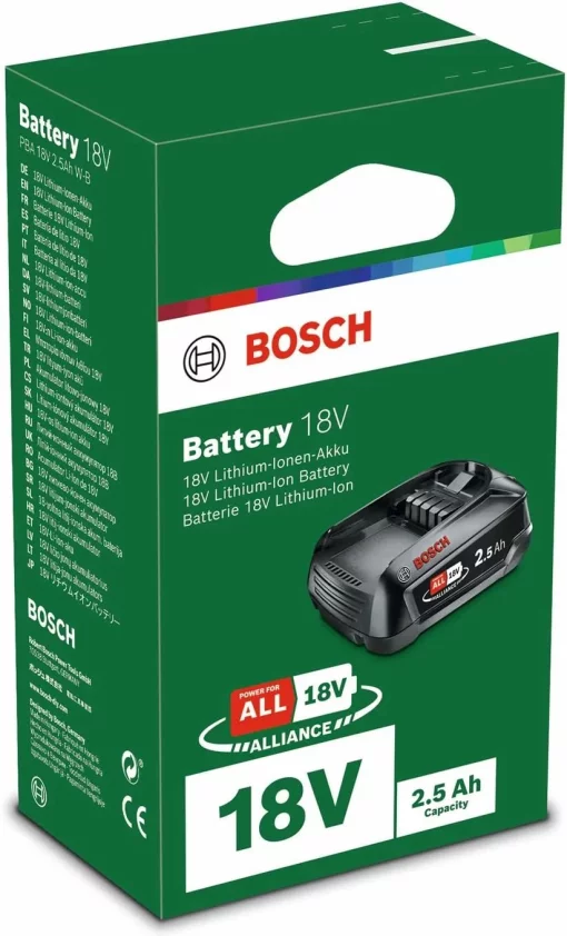 Акумулятор Bosch PBA 18В 2.5А·год 0.3кг