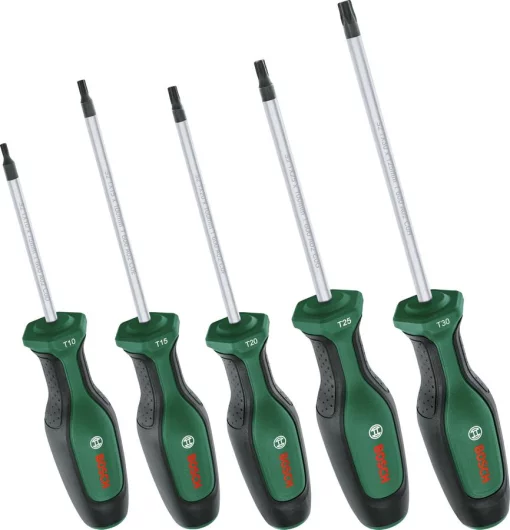 Викрутка Bosch Torx T10, 15, 20, 25, 30 набір 5шт