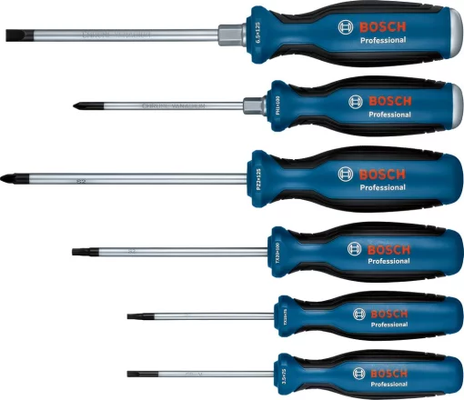 Викрутка Bosch Professional SL 3.5, 6.5мм, Т15х75мм, Т20х100мм, PH1x100мм, PZ2x125мм набір 6шт