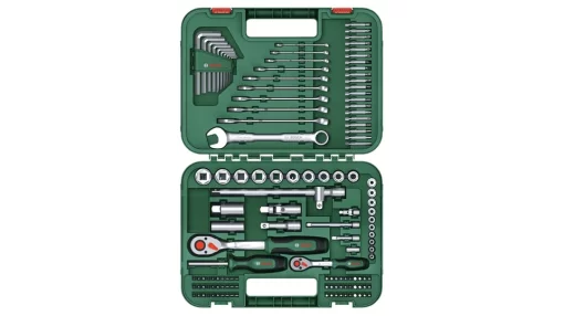 Набір інструментів Bosch, 1/2", 1/4", CrV, 132шт