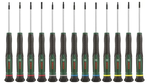 Викрутка прецизійна Bosch SL, PH, TX, HEX, сталь CrV, набір 13шт