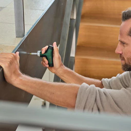 Викрутка Bosch з тріскачкою, Т-подібне руків'я, 20 насадок, 109мм, кейс, сталь CrV