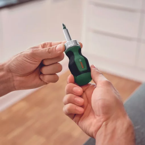 Викрутка Bosch з тріскачкою, 6 насадок, руків'я TPR PZ1,PZ2,PH2,SL4,TX25,HEX5, 111мм, сталь CrV