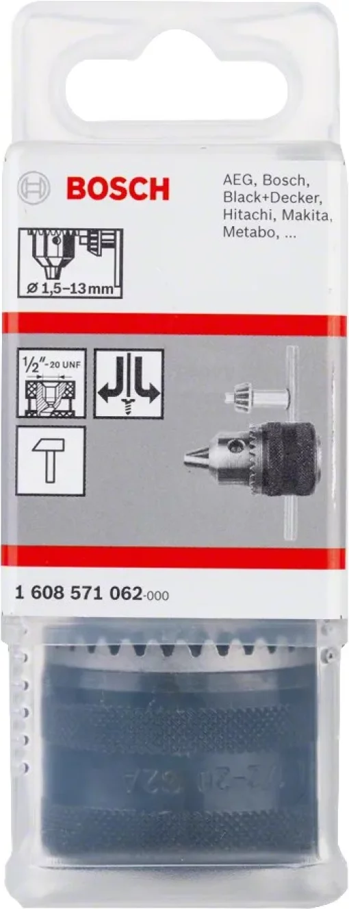 Патрон зубчастий Bosch Professional R/L 13мм 1/2"
