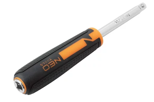 Набір інструментів Neo Tools, набір торцевих головок, 1/4", CrV, металевий кейс, 63шт