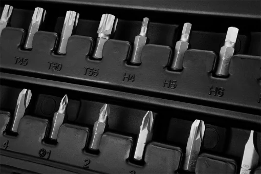 Набір інструментів Neo Tools, набір торцевих головок, 1/2", CrV, кейс, 58шт