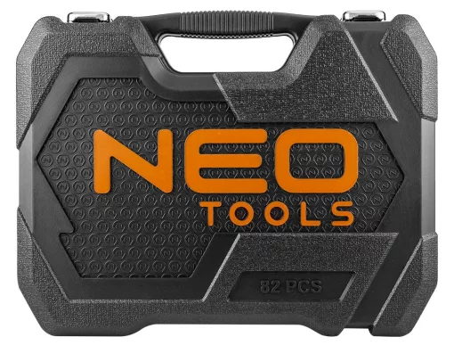 Набір інструментів Neo Tools, 1/2", 1/4", CrV, eco кейс, 82шт
