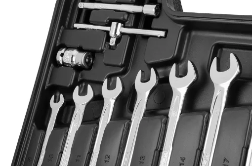 Набір інструментів Neo Tools, 1/2", 1/4", CrV, кейс, 82шт