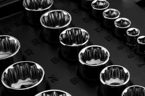 Набір інструментів Neo Tools, набір торцевих головок, 1/2", 1/4", CrV, кейс, 86шт