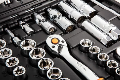 Набір інструментів Neo Tools, набір торцевих головок 1/2", 1/4", 3/8", CrV, 182шт