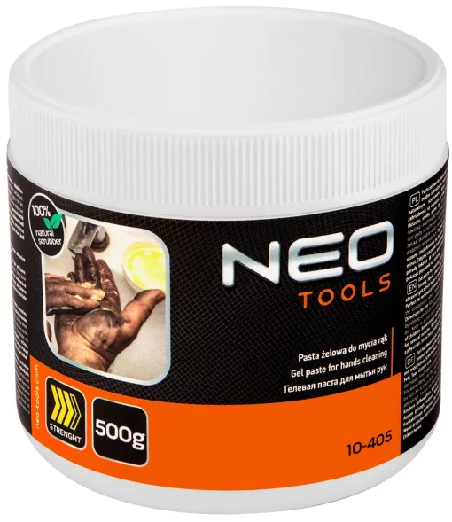 Гель-паста для миття рук Neo Tools, 500г, абразивна, нейтральний рН, жовтий колір