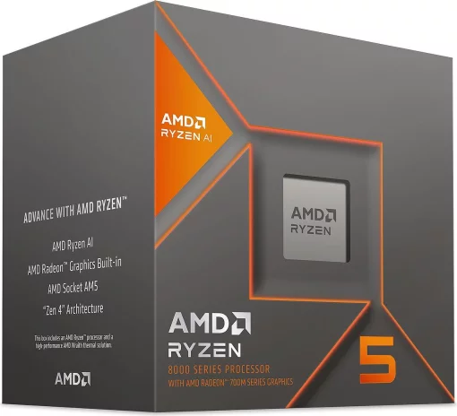 Центральний процесор AMD Ryzen 5 8600G 6C/12T 4.3/5.0GHz Boost 16Mb Radeon Graphics AM5 65W Wraith Stealth cooler Box