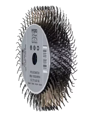 Дискова щітка неплетена 100мм для видалення антикору та мастики