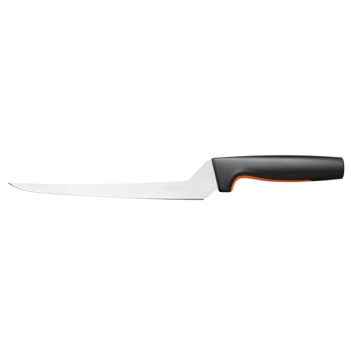 Кухонний ніж філейний Fiskars Functional Form, 21.6см, нержавіюча сталь, пластик, чорний