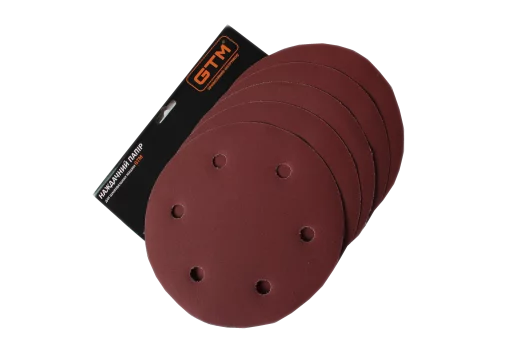 Шліфкруг з отв. 215мм Р-150, липучка, (5шт.) для шліфмаш. SZB-225FV-2 (жираф)