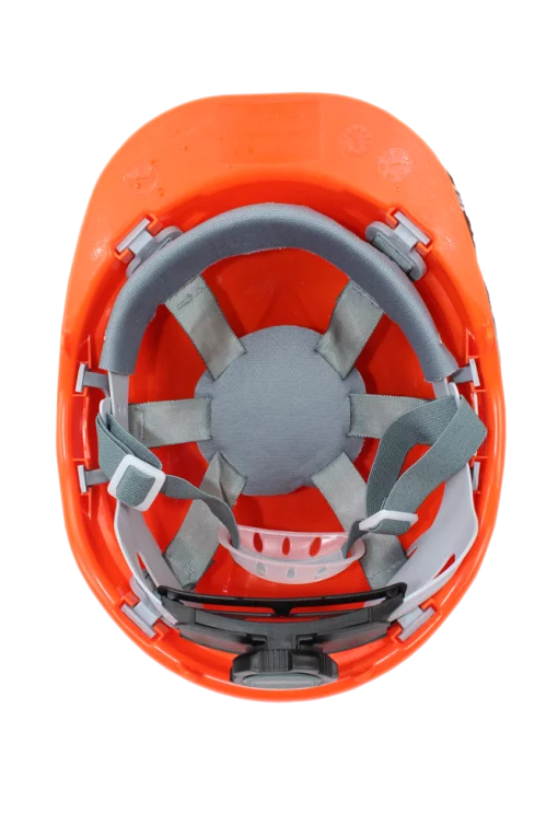 Каска будівельна помаранчева посилена