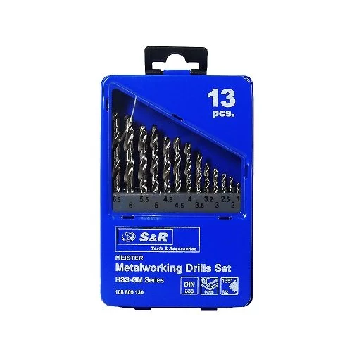 Набір свердел по металу S & R Meister 13 шт