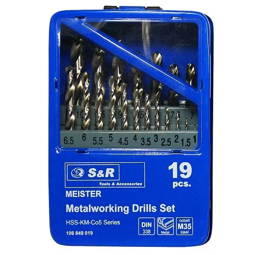 Набір свердел по металу S & R Meister Co 19 шт.