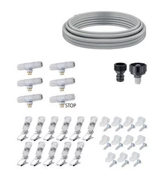 Система охолодження повітря мікротуманом, шланг 7,5м, 6 форсунок (набір)