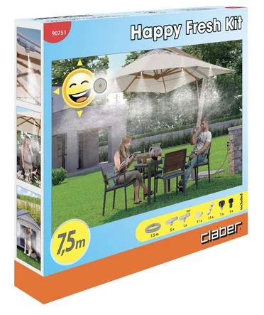 Система охолодження повітря мікротуманом, шланг 7,5м, 6 форсунок (набір)