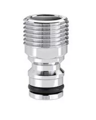 Адаптер 1/2"Н для конектора поливального шлангу, метал, бл.