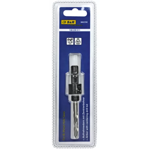 Державка S&R Meister HX 9,5 мм для кільцевих пилок 14-30 мм