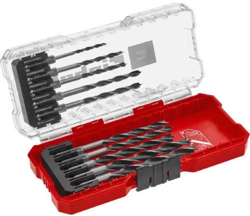 Набір свердел по дереву Einhell, 3-8мм, кейс, 10шт