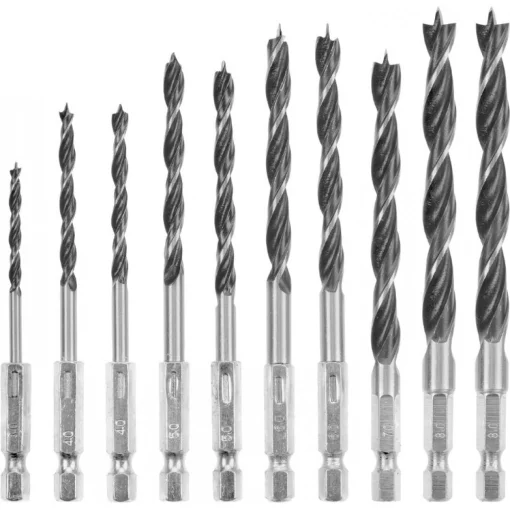 Набір свердел по дереву Einhell, 3-8мм, кейс, 10шт