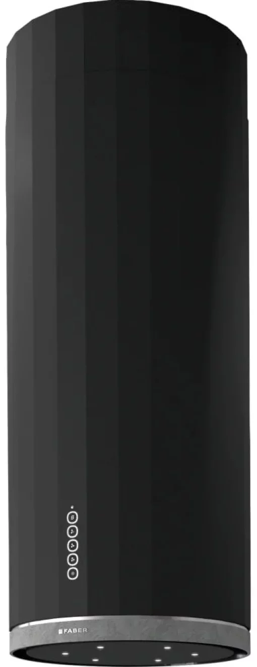 Витяжка Faber острівна, 37см, 1169м.куб/год, Corinthia Isola Ev8+ Dg Matt/Concrete A37, темно-сірий матовий