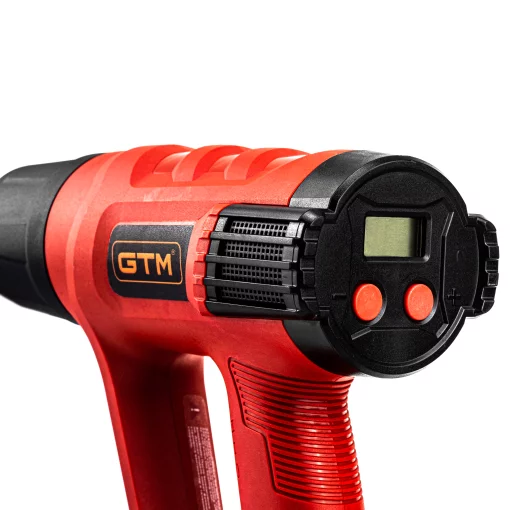 Термоповітродувка HG2000EM, 2000Вт, 80-600С, 300/500л/хв, LCD-дисплей