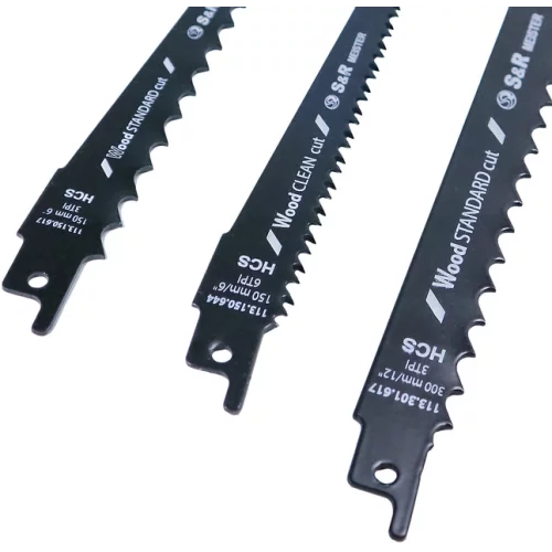 Набір пиляльних полотен S&R Meister для шабельної пили 3 шт