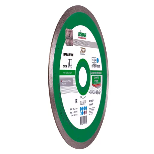 Круг алмазный отрезной 1A1R 180x1,6x8,5x25,4 Granite Premium