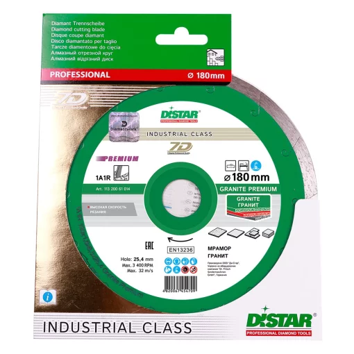 Круг алмазный отрезной 1A1R 180x1,6x8,5x25,4 Granite Premium