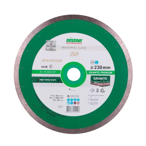 Круг алмазный отрезной 1A1R 230x1,9x10x25,4 Granite Premium